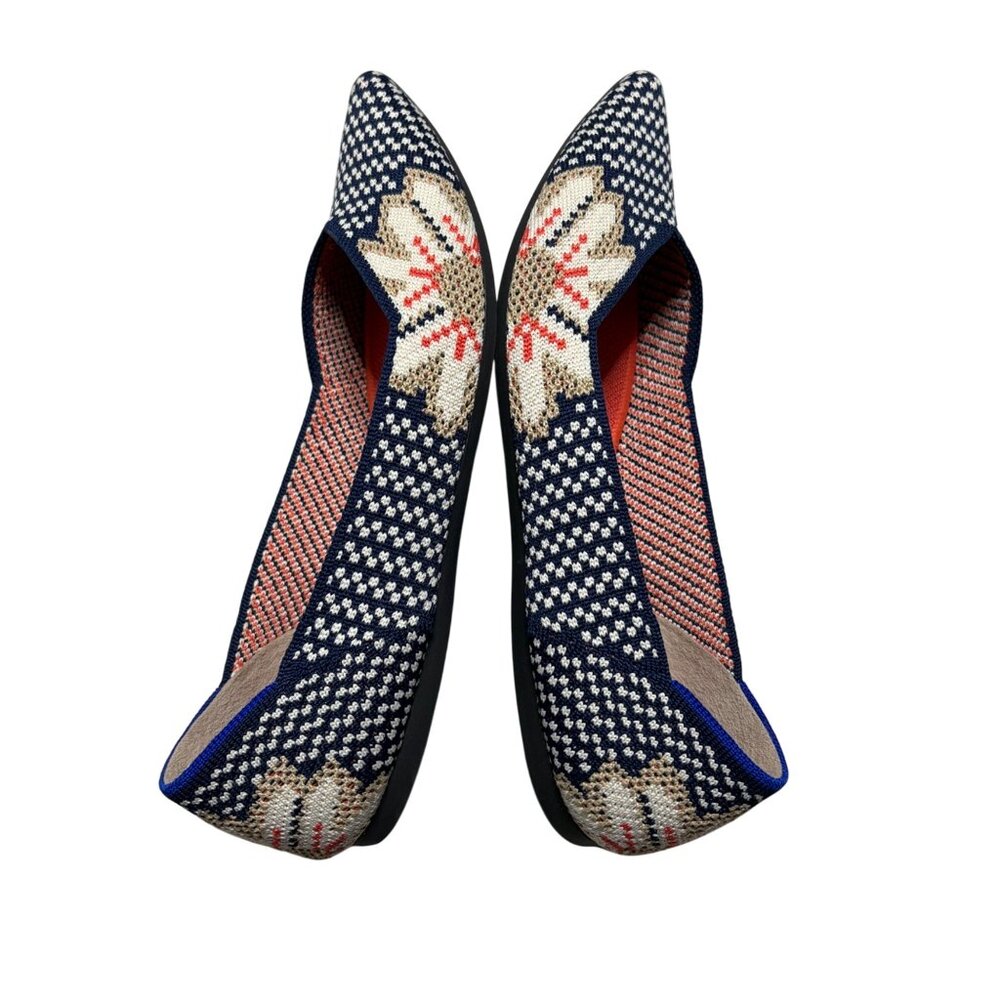 Rothy's Sapphire Floral Print Flat Point Shoes-sz 9 - Picture 8 of 12